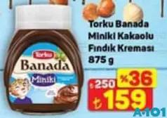 TORKU BANADA MİNİKİ KAKAOLU FINDIK KREMASI 875 G
